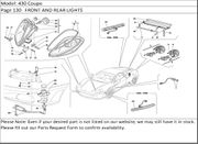 430 Coupe Page 130   FRONT AND REAR LIGHTS