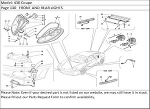 430 Coupe Page 130   FRONT AND REAR LIGHTS
