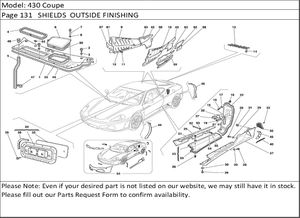430 Coupe Page 131   SHIELDS  OUTSIDE FINISHING