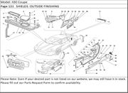 430 Coupe Page 131   SHIELDS  OUTSIDE FINISHING