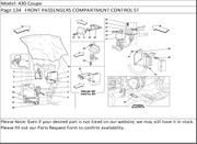 430 Coupe Page 134   FRONT PASSENGERS COMPARTMENT CONTROL ST