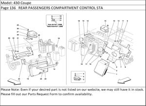 430 Coupe Page 136   REAR PASSENGERS COMPARTMENT CONTROL STA