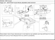 430 Coupe Page 137   ANTITHEFT ELECTRICAL BOARDS AND DEVICE