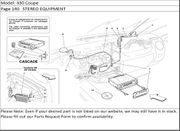 430 Coupe Page 140   STEREO EQUIPMENT