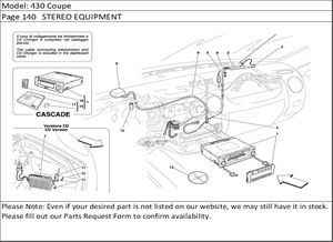 430 Coupe Page 140   STEREO EQUIPMENT