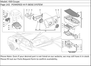 430 Coupe Page 142   POWERED HI FI BOSE SYSTEM