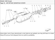 430 Coupe Page 15   AIR INTAKE MANIFOLD COVER