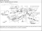 430 Coupe Page 17   RACING EXHAUST SYSTEM