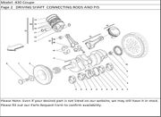 430 Coupe Page 2   DRIVING SHAFT  CONNECTING RODS AND PIS