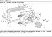 430 Coupe Page 22   COOLING SYSTEM RADIATORS