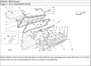 430 Coupe Page 3   R.H. CYLINDER HEAD