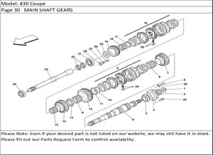 430 Coupe Page 30   MAIN SHAFT GEARS