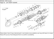 430 Coupe Page 31   LAY SHAFT GEARS