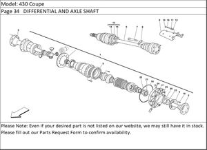 430 Coupe Page 34   DIFFERENTIAL AND AXLE SHAFT
