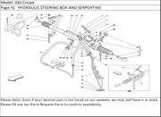 430 Coupe Page 41   HYDRAULIC STEERING BOX AND SERPENTINE