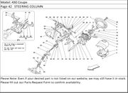 430 Coupe Page 42   STEERING COLUMN