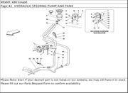 430 Coupe Page 43   HYDRAULIC STEERING PUMP AND TANK