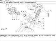 430 Coupe Page 44   FRONT SUSPENSION  SHOCK ABSORBER AND B