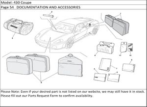 430 Coupe Page 54   DOCUMENTATION AND ACCESSORIES