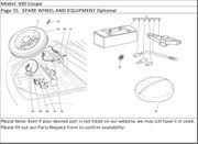 430 Coupe Page 55   SPARE WHEEL AND EQUIPMENT Optional
