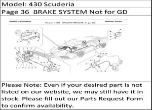 430 Scuderia Page 36  BRAKE SYSTEM Not for GD