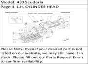 430 Scuderia Page 4  L.H. CYLINDER HEAD