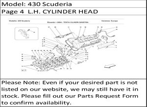 430 Scuderia Page 4  L.H. CYLINDER HEAD