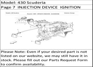 430 Scuderia Page 7  INJECTION DEVICE  IGNITION