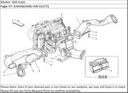 458 Italia Page 47  DASHBOARD AIR DUCTS