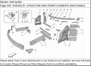458 Spider Page 102  CHASSIS  STRUCTURE AND FRONT ELEMENTS AND PANELS
