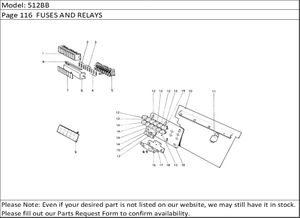 512BB Page 116  FUSES AND RELAYS