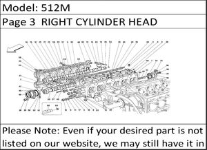 512M Page 3  RIGHT CYLINDER HEAD