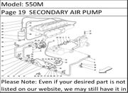550M Page 19  SECONDARY AIR PUMP