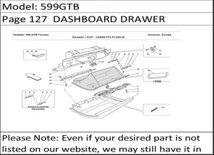 599GTB Page 127  DASHBOARD DRAWER