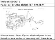 599GTB Page 13  BRAKE BOOSTER SYSTEM