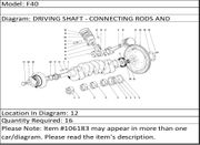 Ferrari Part 106183 BIELLA BEARING