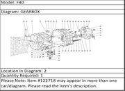 Ferrari Part 122718 GEARBOX (HOUSING FRONT)