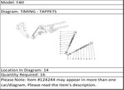 Ferrari Part 124244 EXHAUST VALVE GUIDE OVERIZED OF 0,2 MM.