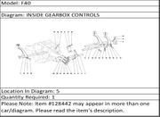 Ferrari Part 128442 CONTROL ROD 2ND, 3RD SPEEDS