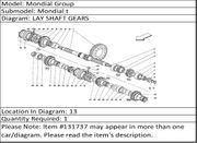 Ferrari Part 131737 SPACER