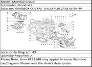 Ferrari Part 132140 SPACER FOR LID