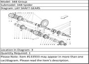 Ferrari Part 133933 COMPL. REVERSE GEAR (Z.39)