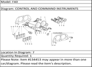 Ferrari Part 134453 WARNING LIGHT