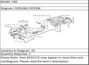 Ferrari Part 135172 COOLANT PIPE