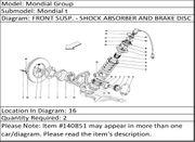 Ferrari Part 140851 SHOCK ABSORBER
