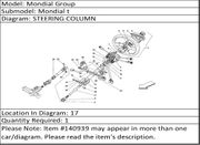Ferrari Part 140939 UPPER SHAFT FOR STEERING CONTROL