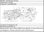 Ferrari Part 14115680 NUT SCREW