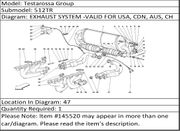 Ferrari Part 145520 L.H. FRONT EXHAUST MANIFOLD