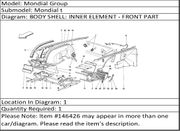 Ferrari Part 146426 FRONT FRAME - CABRIOLET