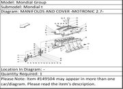 Ferrari Part 149504 COMPLETE L.H. SUCTION MANIFOLD